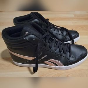 Reebok Women's Shoes Classic Hi High Top Sneaker Black Pink